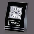 Wickham Black Clock w/ Aluminum Accents